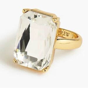 NEW J Crew large crystal statement ring